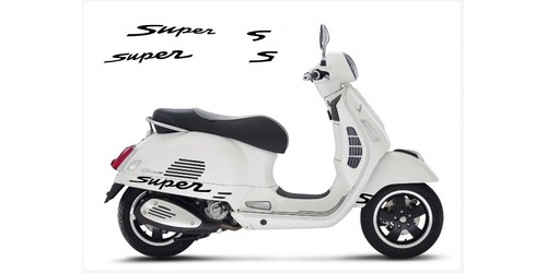 Vespa gts super aufkleber - gt,